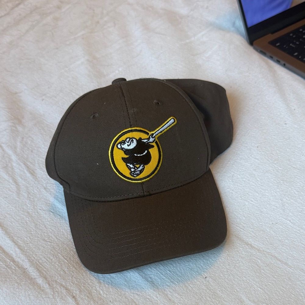 Brown Padres Baseball Cap with Logo